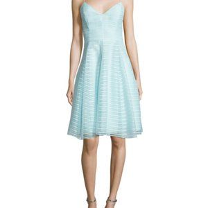 Halston Heritage Organza Cocktail Dress – Seafoam